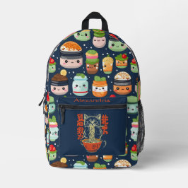 Kawaii Niedlich Custom Ramen Cat Bedruckter Rucksack