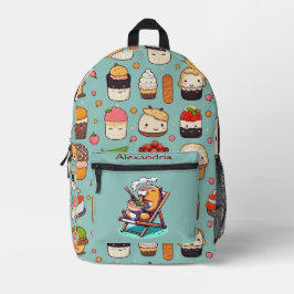 Kawaii Niedlich Custom Ramen Cat Bedruckter Rucksack