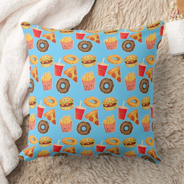 Kawaii Niedlich Junk Food Kissen (Decke)