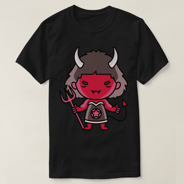 Kawaii Niedlich Little She Devil T-Shirt (Design vorne)