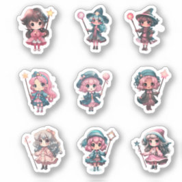 Kawaii Niedlich Magical Girl Aufkleber