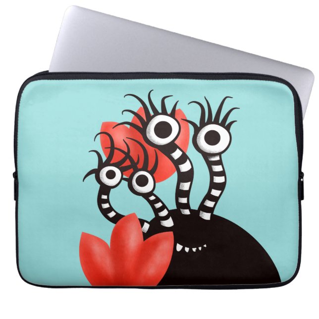 Kawaii Niedlich Monster Kids Laptopschutzhülle (Vorderseite)