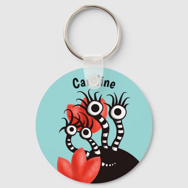 Kawaii Niedlich Monster Kids Schlüsselanhänger (Vorderseite)