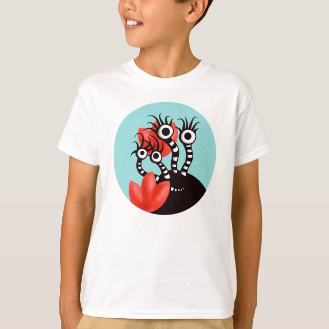 Kawaii Niedlich Monster Kids T-Shirt (Vorderseite)