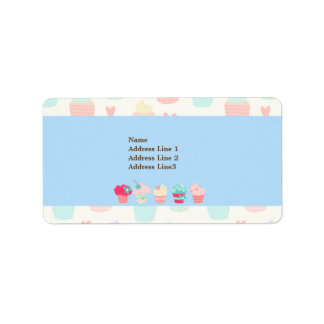 Kawaii Niedlich Pastel Bäckereiadresse Adressaufkleber