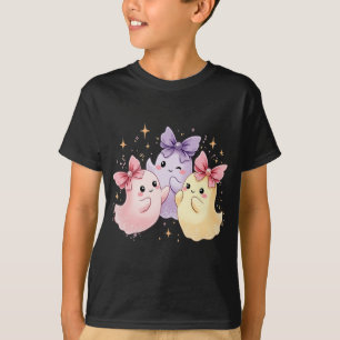 Kawaii Niedlich Pastel Ghosts mit Bows T-Shirt