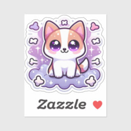 Kawaii Niedlich Puppy Adorable Dog Big Eyes Vinyl Aufkleber