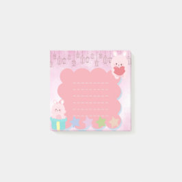 Kawaii Niedlich rosa Lila Bär Post-it Klebezettel