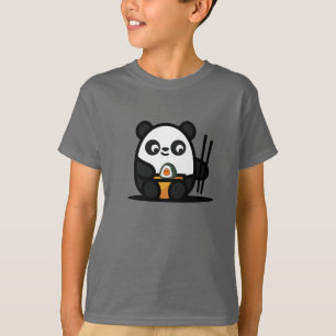 Kawaii Niedlich Sushi Panda T-Shirt