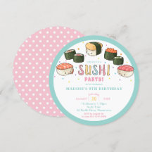 Kawaii Niedlich Sushi Party Girl Birthday