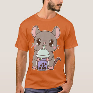 Kawaii Niedlich Zodiac Boba Rat Taro Bubble Pearl  T-Shirt