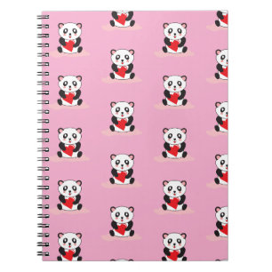 kawaii niedliche Panda Kinder Rückkehr zur Schule  Notizblock