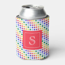 Kawaii Niedliche Regenbogendots Monogramm