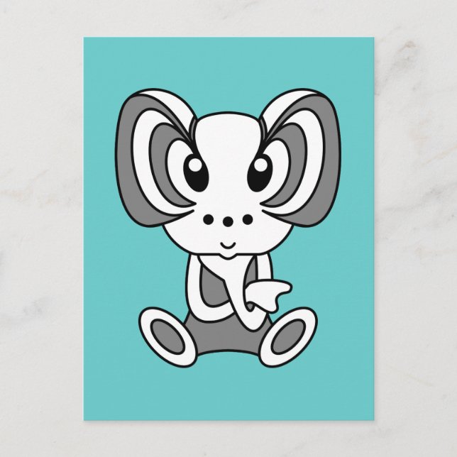 Kawaii niedliche Zeichentrickfigurenkarten Postkarte (Vorderseite)