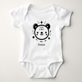 Kawaii niedlicher Bärenrand - Kawaii Minimalistisc Baby Strampler