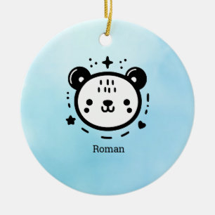 Kawaii niedlicher Bärenrand - Kawaii Minimalistisc Keramik Ornament