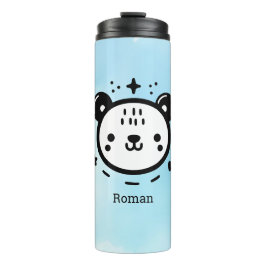 Kawaii niedlicher Bärenrand - Kawaii Minimalistisc Thermosbecher