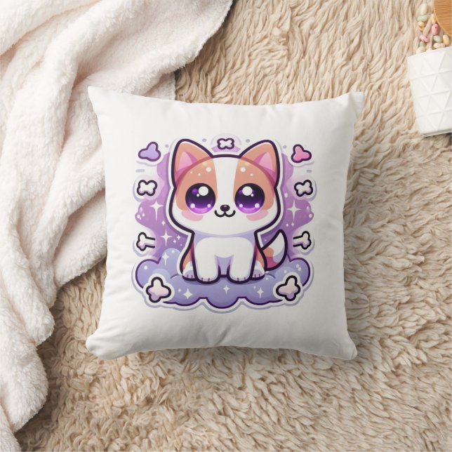 Kawaii Niedlicher Hund Adorable Cartoon Hund mit g Kissen (Decke)