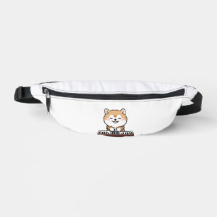 Kawaii Niedlicher Hund Klavierspielen Keyboard Bauchtasche