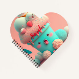 Kawaii-niedliches Eis Notizbuch