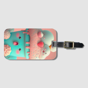 Kawaii niedliches Eiscreme-Notizbuch Gepäckanhänger