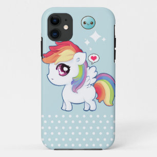 Kawaii niedliches Regenbogenpony iPhone 11 Hülle