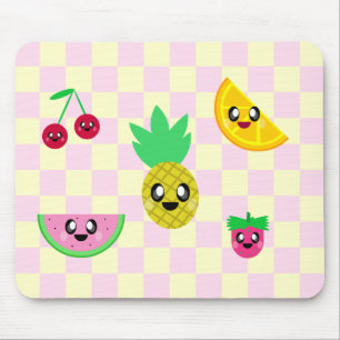 KAWAII OBST FÄLLT SO SEHR GLÜCKLICH FLAVOR MOUSEPAD