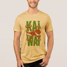 Kawaii Oktopus im japanischen Stil - Senf-Heather-