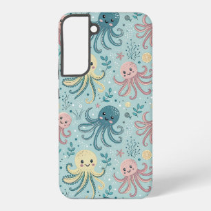 Kawaii-Oktopus-Muster Samsung Galaxy Hülle