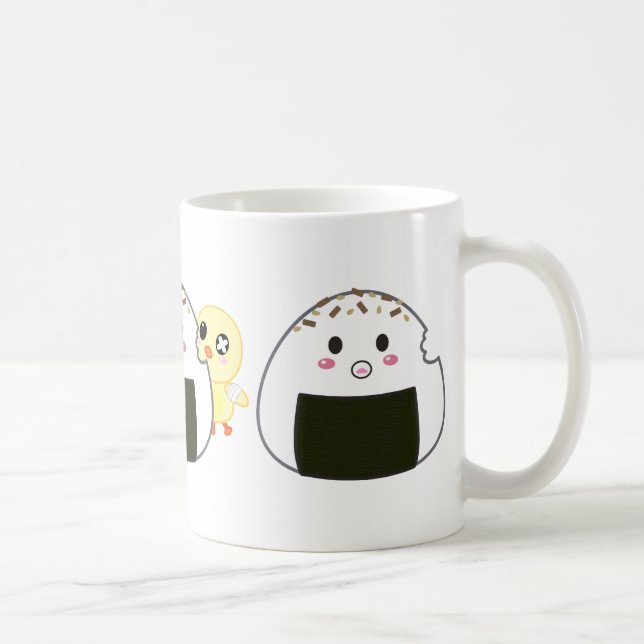 Kawaii "Onigiri" Reis-Bälle Kaffeetasse (Rechts)