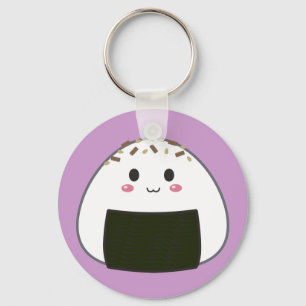 Kawaii "Onigiri" Rice Ball mit Topping Schlüsselanhänger