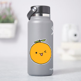 Kawaii Orange Fruit Aufkleber