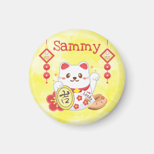 Kawaii Orientalischer Glückskatze Magnet