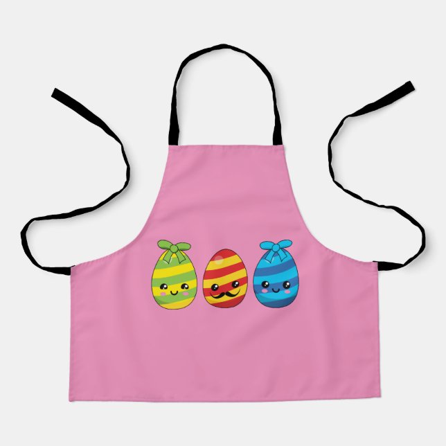 Kawaii Ostereier mit Ribbons Schürze (Vorderseite)
