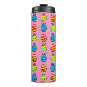 Kawaii Ostereier mit Ribbons Thermosbecher
