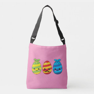 Kawaii Ostereier mit Ribbons Tragetaschen Mit Langen Trägern