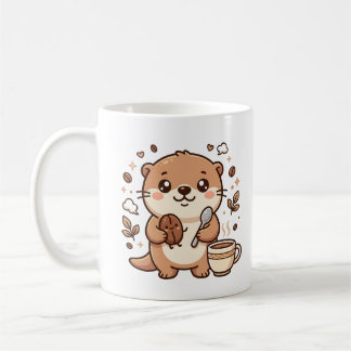 Kawaii Otter Bean Löffel Kaffeetasse