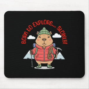 Kawaii Outdoor-Capyra mit Kletterausrüstung Mousepad