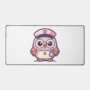 Kawaii Owl als Krankenschwester Schreibtischunterlage