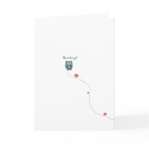 Kawaii Owl Pun Valentine Card
