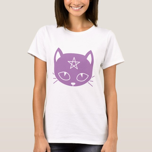 Kawaii Pagan Cat T - Shirt (Vorderseite)