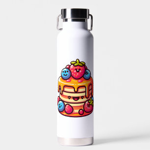 Kawaii Pancake Frühstück Niedliches Design Trinkflasche