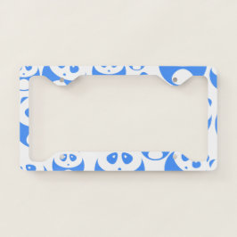 Kawaii Panda Baby Blue and White Pattern