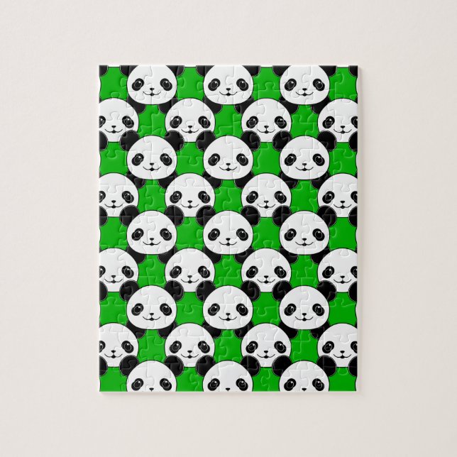 Kawaii Panda Bear Pattern (Vertikal)