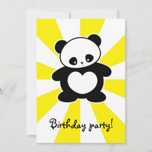 Kawaii Panda Einladung