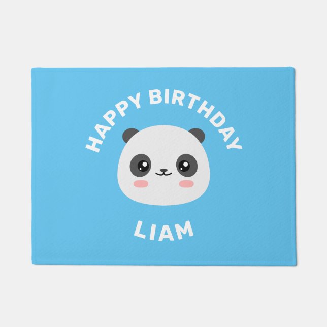 Kawaii Panda Fußmatte (Vorderseite)