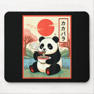 Kawaii Panda isst Ramen Anime Nudeln Japanisch P Mousepad