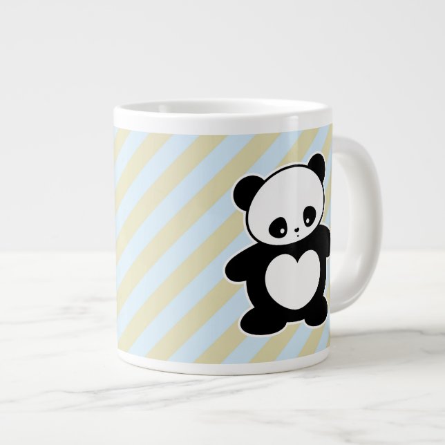 Kawaii Panda Jumbo-Tasse (Vorderseite Rechts)