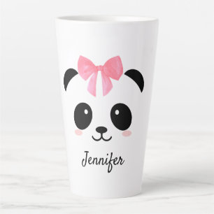 Kawaii Panda niedlich personalisiert Milchtasse