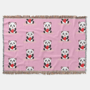 Kawaii Panda Plush Blanket für Kinder Decke